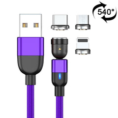 2m 3A Salida 3 en 1 USB a 8 pines + USB-C / ...