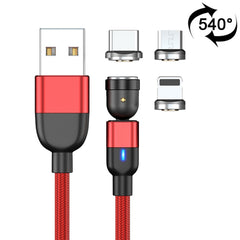 2m 3A Salida 3 en 1 USB a 8 pines + USB-C / ...