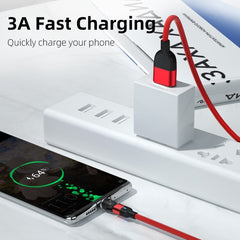 2m 3A Salida 3 en 1 USB a 8 pines + USB-C / ...