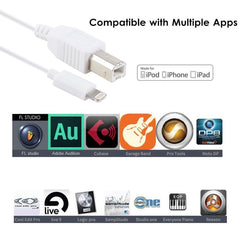 Adaptador de cable MIDI de 1 m, 8 pines a ti...