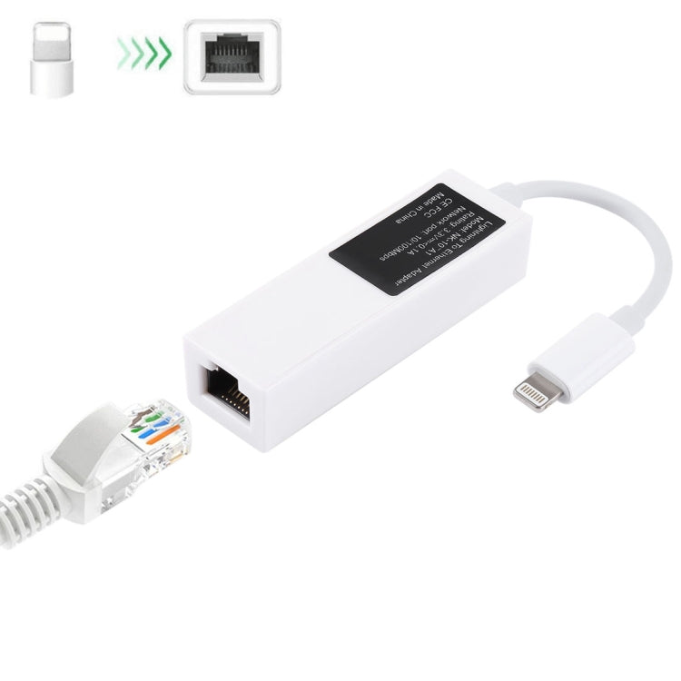 Adaptador de red Ethernet NK107A1 de 8 pines a RJ45