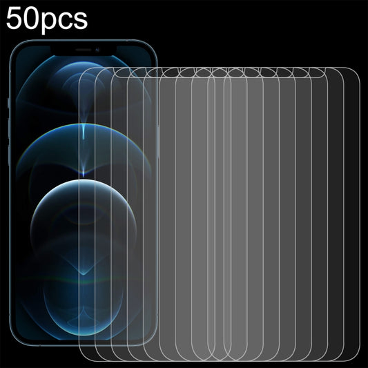 Para iPhone 12 Pro Max 50 piezas 0,26 mm 9H ...
