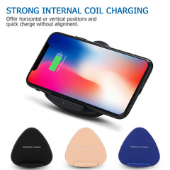 QK11 10W ABS + PC Cargador inalámbrico Qi de...