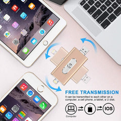 RQW-02 Unidad flash 3 en 1 USB 2.0 y 8 pines...