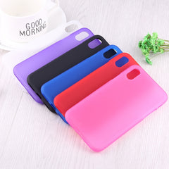 Para iPhone X / XS Funda de TPU suave esmeri...