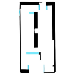 Adhesivo digitalizador de panel táctil de 10...