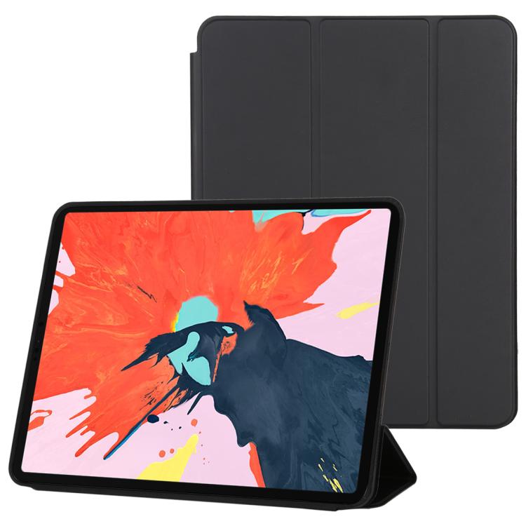 Funda de cuero de color sólido con tapa hori...