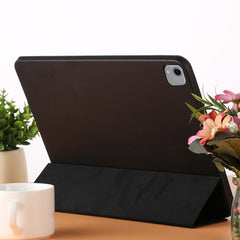 Funda de cuero de color sólido con tapa hori...