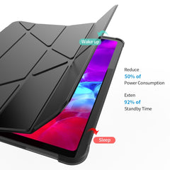 Funda para tableta de cuero TPU plegable múl...
