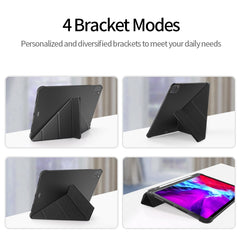 Funda para tableta de cuero TPU plegable múl...