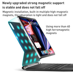 Funda de cuero con teclado Bluetooth suspend...