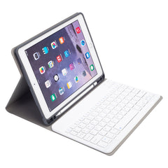 Funda de PU con teclado Bluetooth con textura de seda RK508 para iPad Air 2