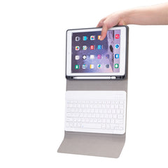 Funda de PU con teclado Bluetooth con textura de seda RK508 para iPad Air 2
