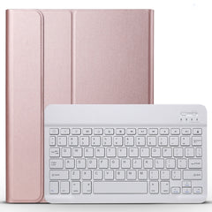 Teclado Bluetooth + Funda de PU con textura cepillada para iPad Pro de 11 pulgadas (2018)