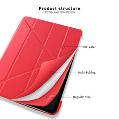 Funda de cuero PU magnética ultrafina con ta...