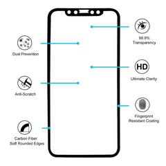 Para iPhone X 0,26 mm 9H Dureza superficial ...