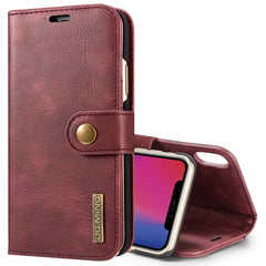 Para iPhone X / XS DG.MING Crazy Horse Textu...
