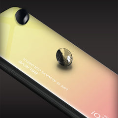 Para iPhone X / XS Estuche de vidrio de colo...