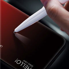 Para iPhone X / XS Estuche de vidrio de colo...