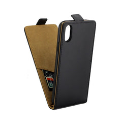 Para iPhone X / XS Funda de cuero con tapa v...