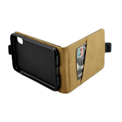Para iPhone X / XS Funda de cuero con tapa v...