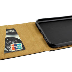 Para iPhone X / XS Funda de cuero con tapa v...