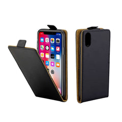 Para iPhone X / XS Funda de cuero con tapa v...