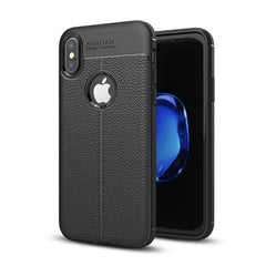 Para iPhone X / XS Litchi Texture TPU Funda ...