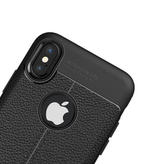 Para iPhone X / XS Litchi Texture TPU Funda ...