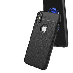 Para iPhone X / XS Litchi Texture TPU Funda ...