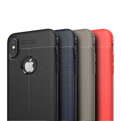 Para iPhone X / XS Litchi Texture TPU Funda ...