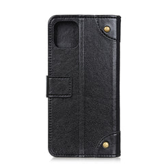Para iPhone 11 Pro Max Funda de cuero con ta...