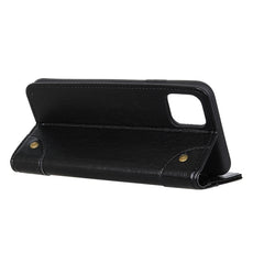Para iPhone 11 Pro Max Funda de cuero con ta...