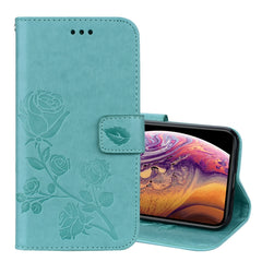 Para iPhone XS Max Rose Funda de cuero PU co...