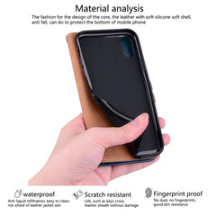 Para iPhone XS Max Business Style Oil Wax Te...