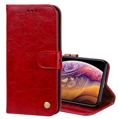 Para iPhone XS Max Business Style Oil Wax Te...