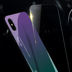 Para iPhone XS Max Estuche de vidrio de colo...