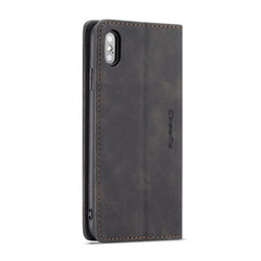 Para iPhone XS Max CaseMe-013 Funda de cuero...