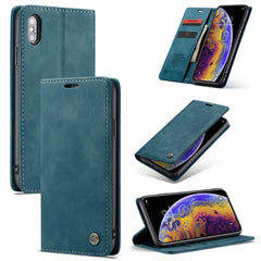 Para iPhone XS Max CaseMe-013 Funda de cuero...