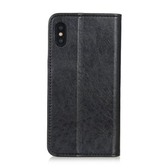 Para iPhone XS Max Funda de cuero con tapa h...