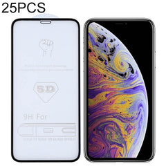 Para iPhone XS Max 25 piezas 9H 5D Película ...