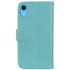 Para iPhone XR Funda de cuero PU con tapa ho...
