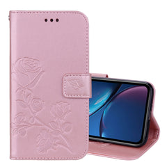 Para iPhone XR Funda de cuero PU con tapa ho...