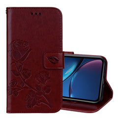 Para iPhone XR Funda de cuero PU con tapa ho...