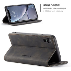 Para iPhone XR CaseMe-013 Funda de cuero con...