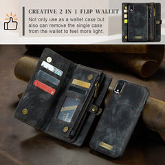 Para iPhone XR CaseMe Funda de cuero con tap...