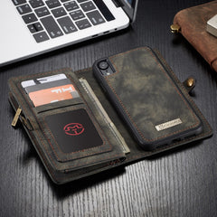 Para iPhone XR CaseMe Funda de cuero con tap...
