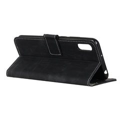 Para iPhone XR Funda de cuero con tapa horiz...