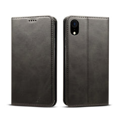 Para iPhone XR Suteni Funda de cuero con tap...