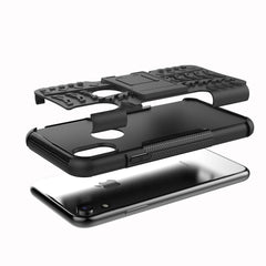 Para iPhone XR Tire Texture TPU + PC Funda a...